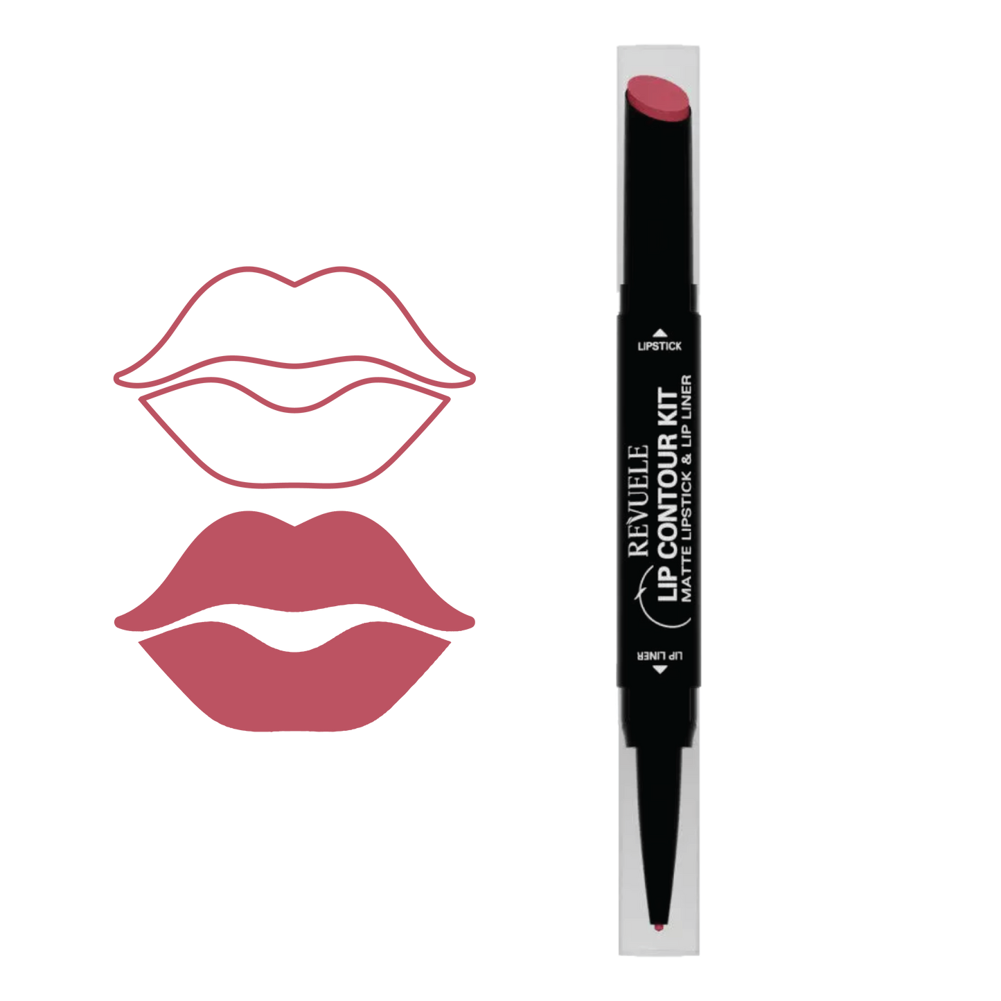 Revuele Matte Lipstick & Lip Liner