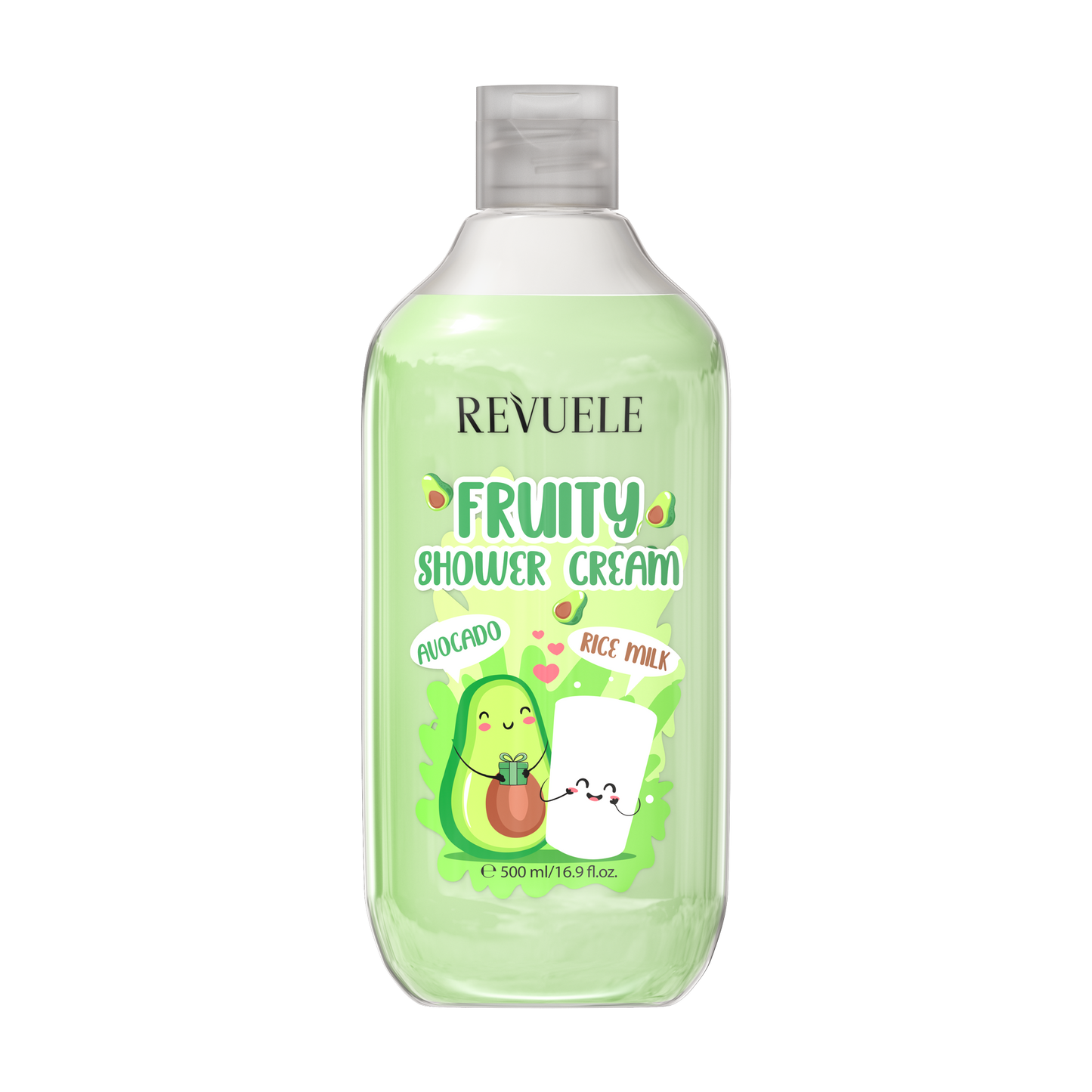 REVUELE FRUIT SHOWER CREAM –  كريم استحمام الجسم بالأفوكادو وحليب الأرز 