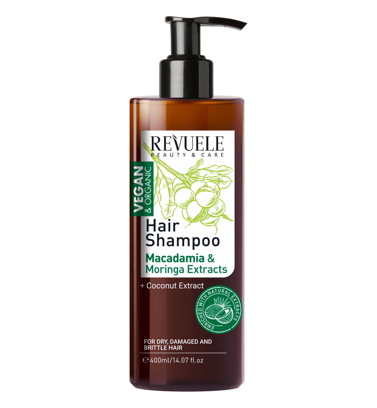 REVUELE VEGAN & ORGANIC Hair Shampoo-400ml