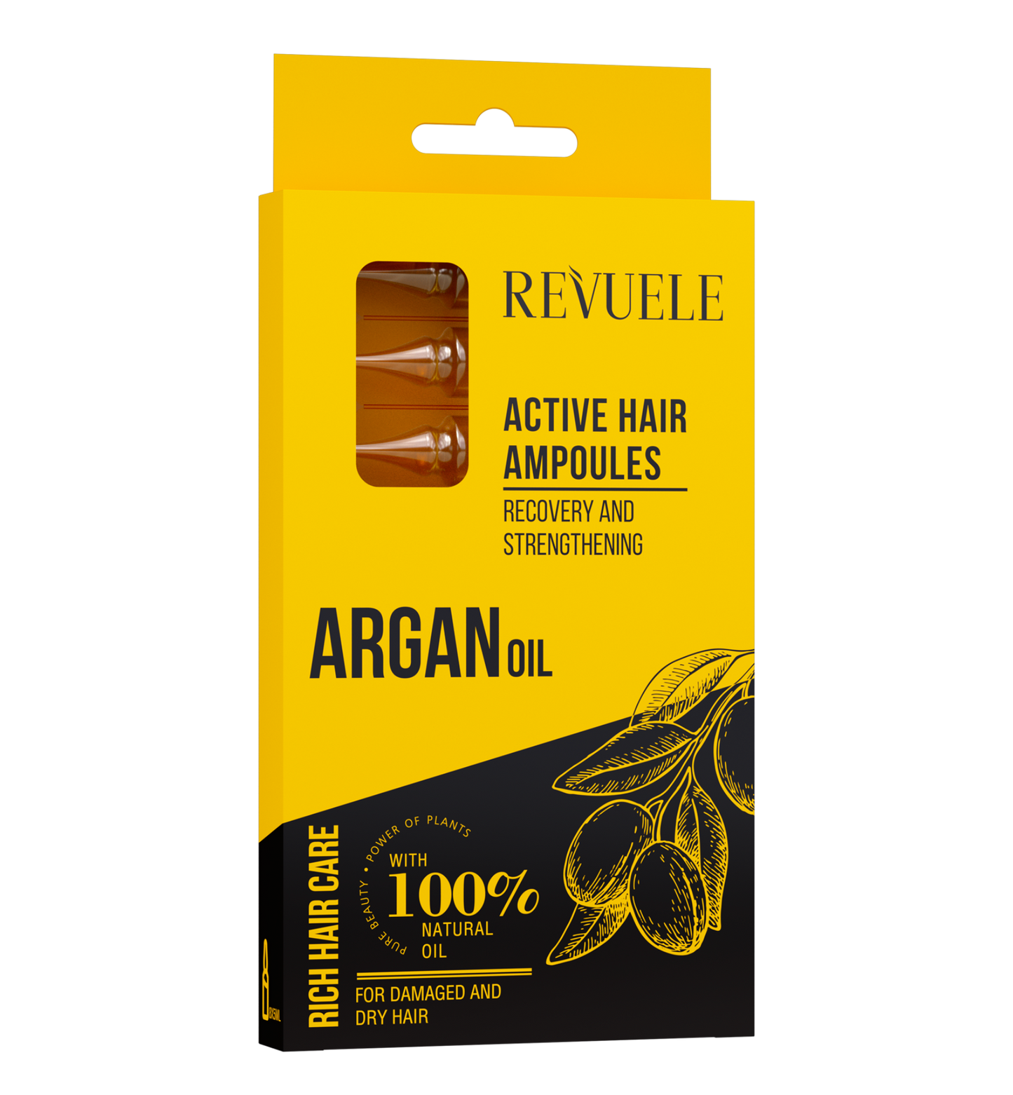 REVUELE ARGAN OIL ACTIVE AMPOULES - امبولات زيت الارغان