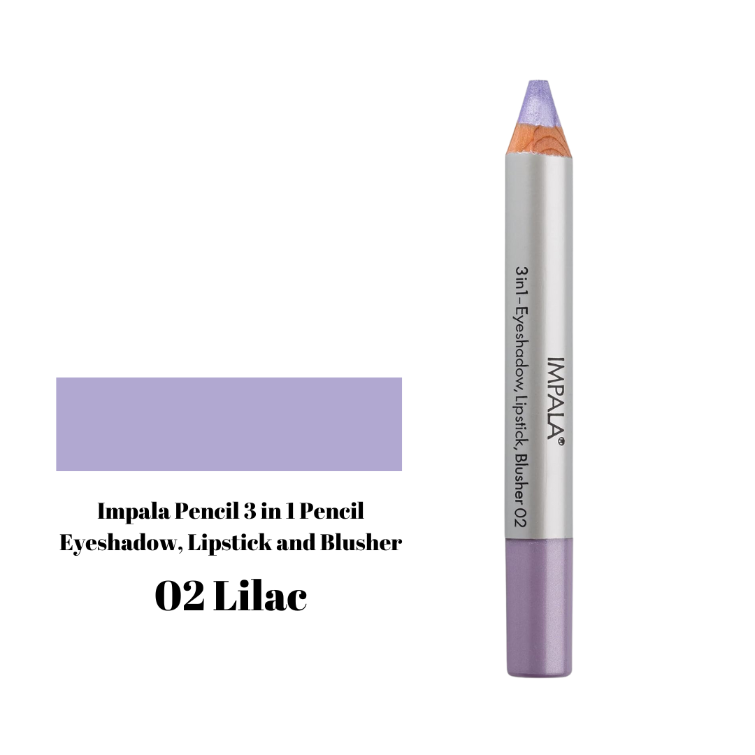 Impala Pencil 3 in 1 Pencil Eyeshadow, Lipstick and Blusher