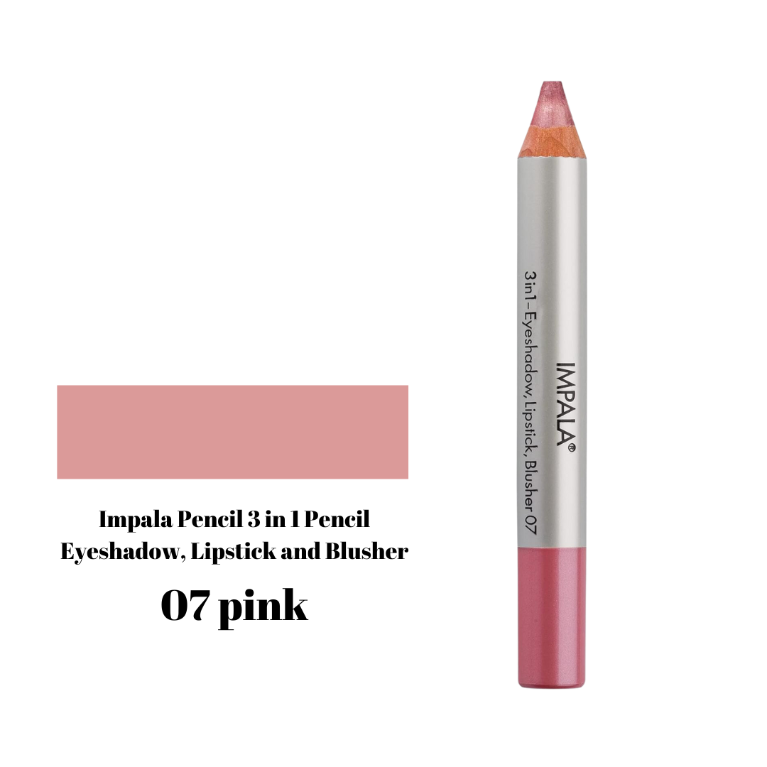 Impala Pencil 3 in 1 Pencil Eyeshadow, Lipstick and Blusher