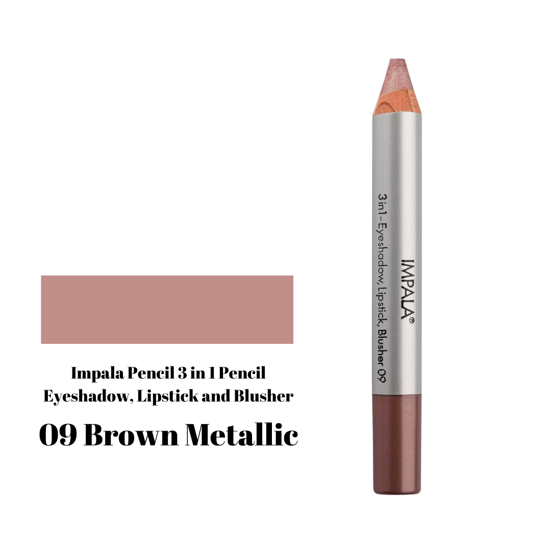 Impala Pencil 3 in 1 Pencil Eyeshadow, Lipstick and Blusher