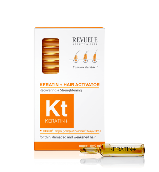 REVUELE Ampoules Keratin+ Hair restoration activator - امبولات الكيراتين للشعر