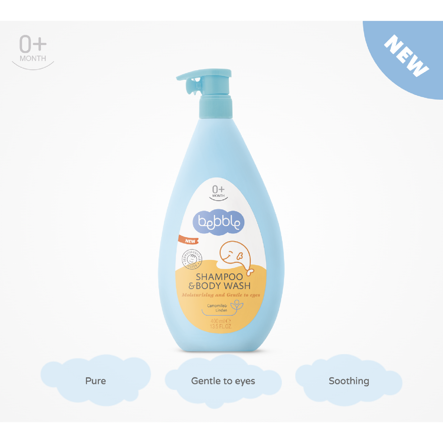 Bebble Shampoo & Body Wash Chamomile & Linden 400 ml