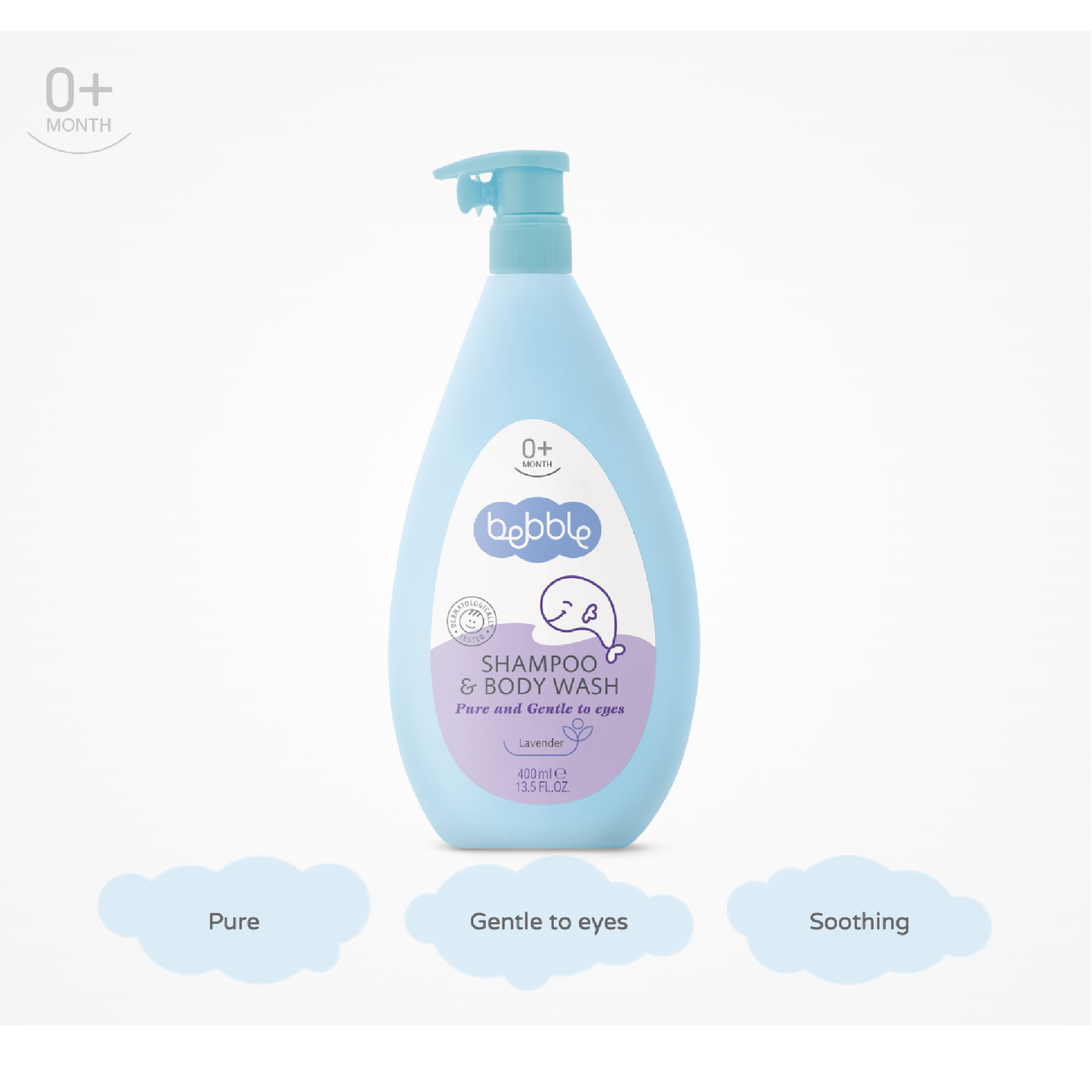 Bebble Shampoo & Body Wash Lavender 400ml