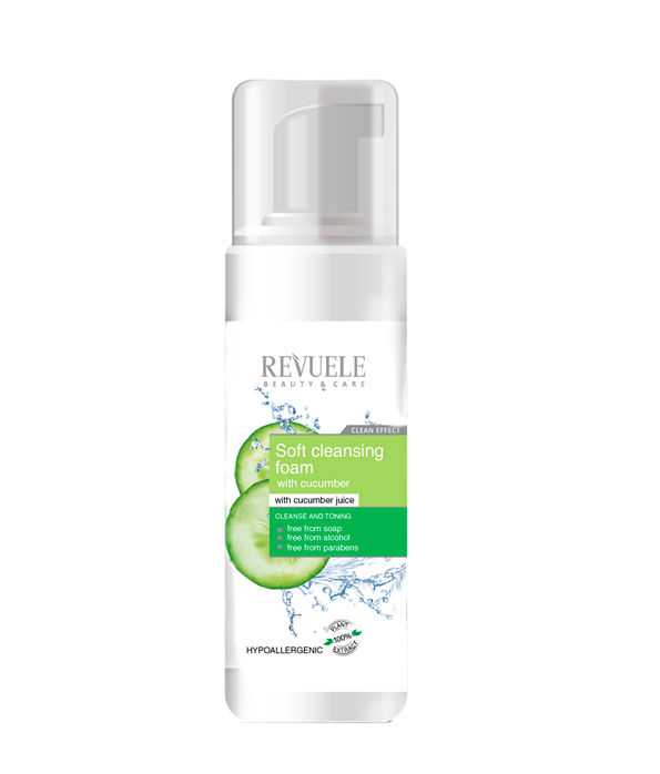 REVUELE CLEANSING FOAM Air with Cucumber Juice-150ml