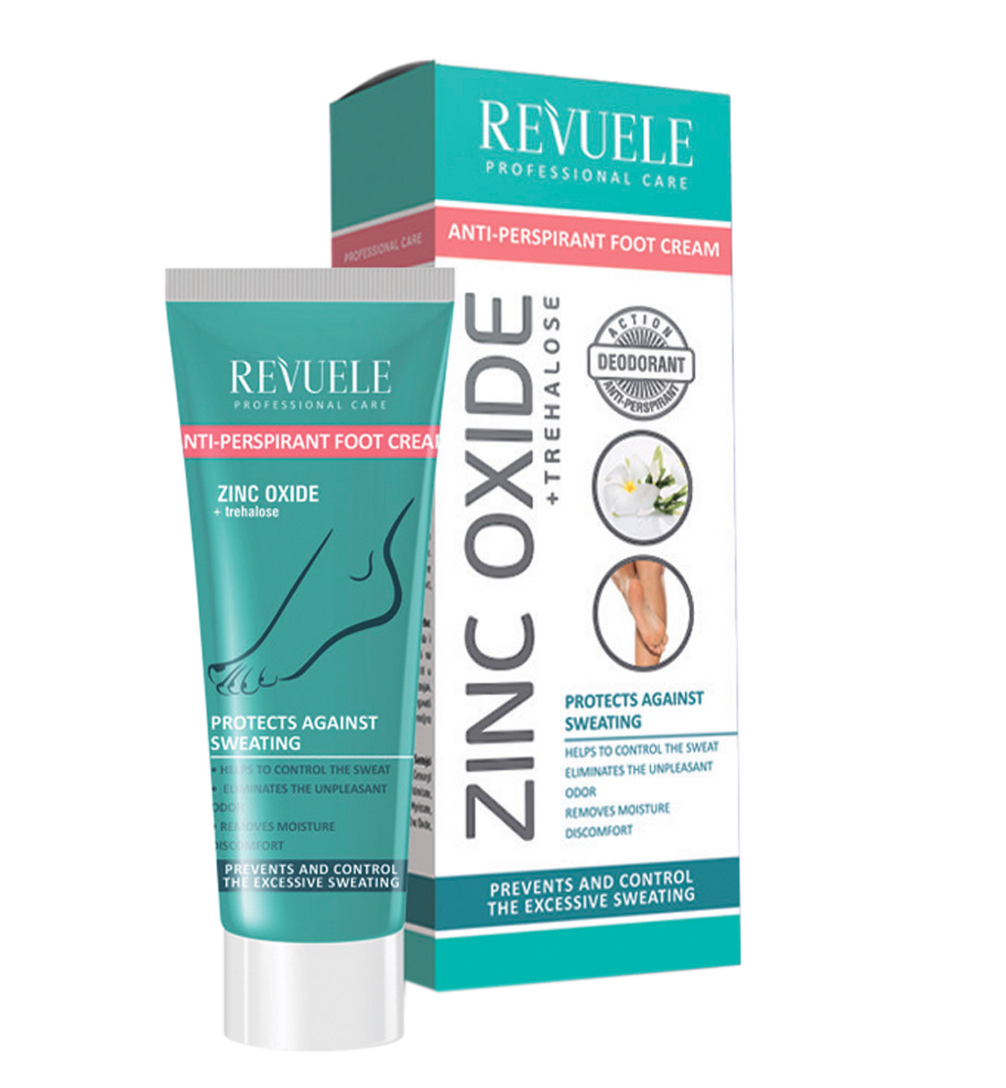 REVUELE PROFESSIONAL CARE ANTI-PERSPIRANT FOOT CREAM 80 ml
كريم مضاد لتعرق القدمين