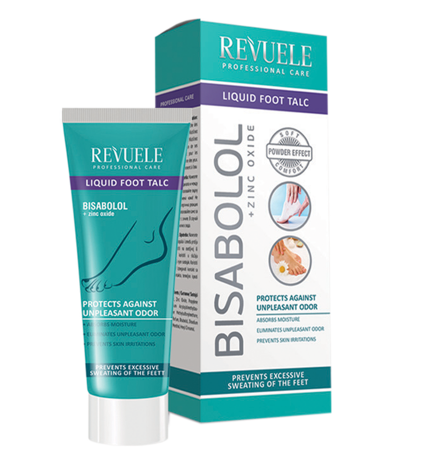 REVUELE PROFESSIONAL CARE LIQUID FOOT TALC-بودرة العناية بالقدمين