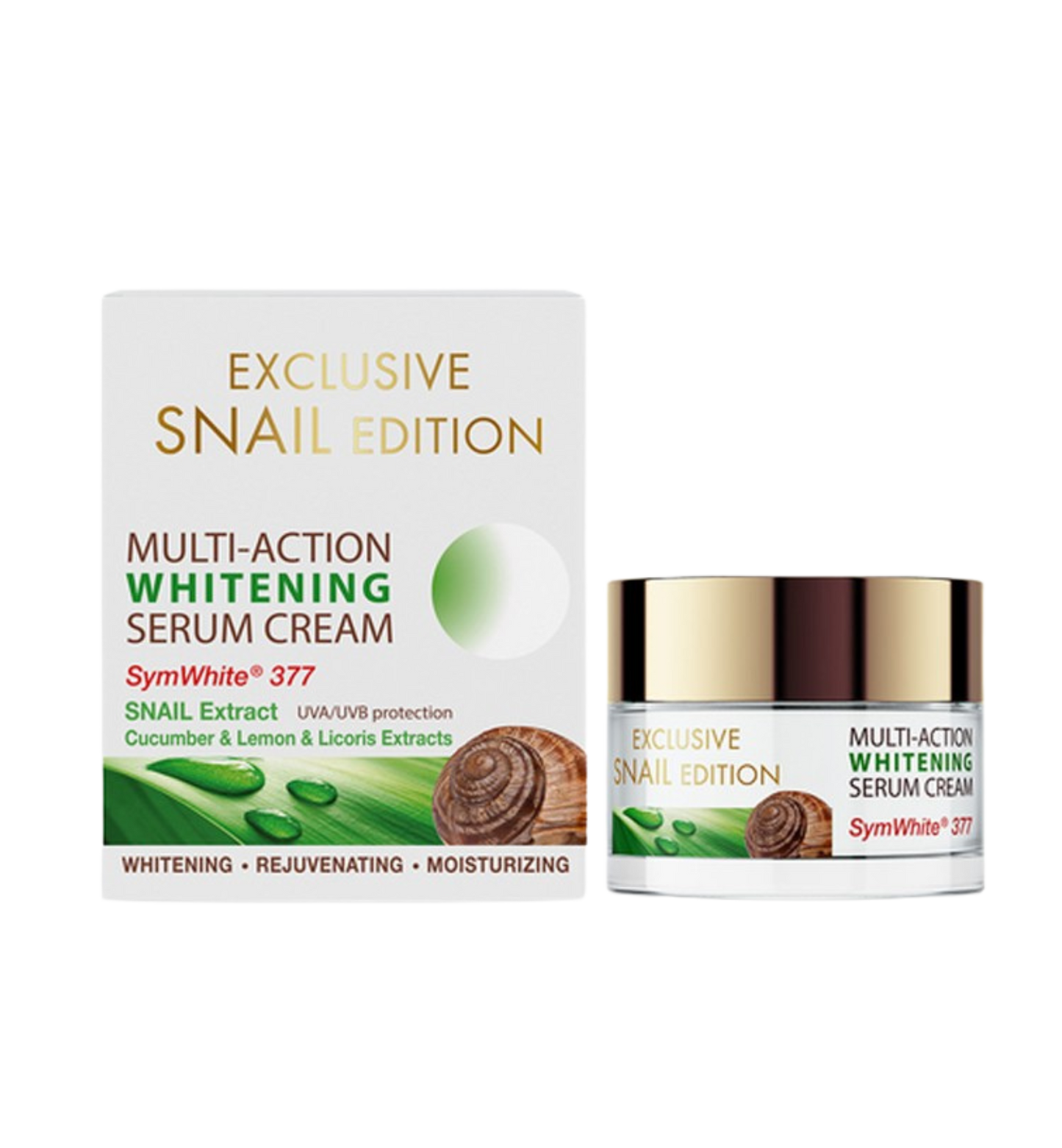 Snail Exclusive Edition Multi-Action Whitening Serum Cream with SPF 15 -50ml