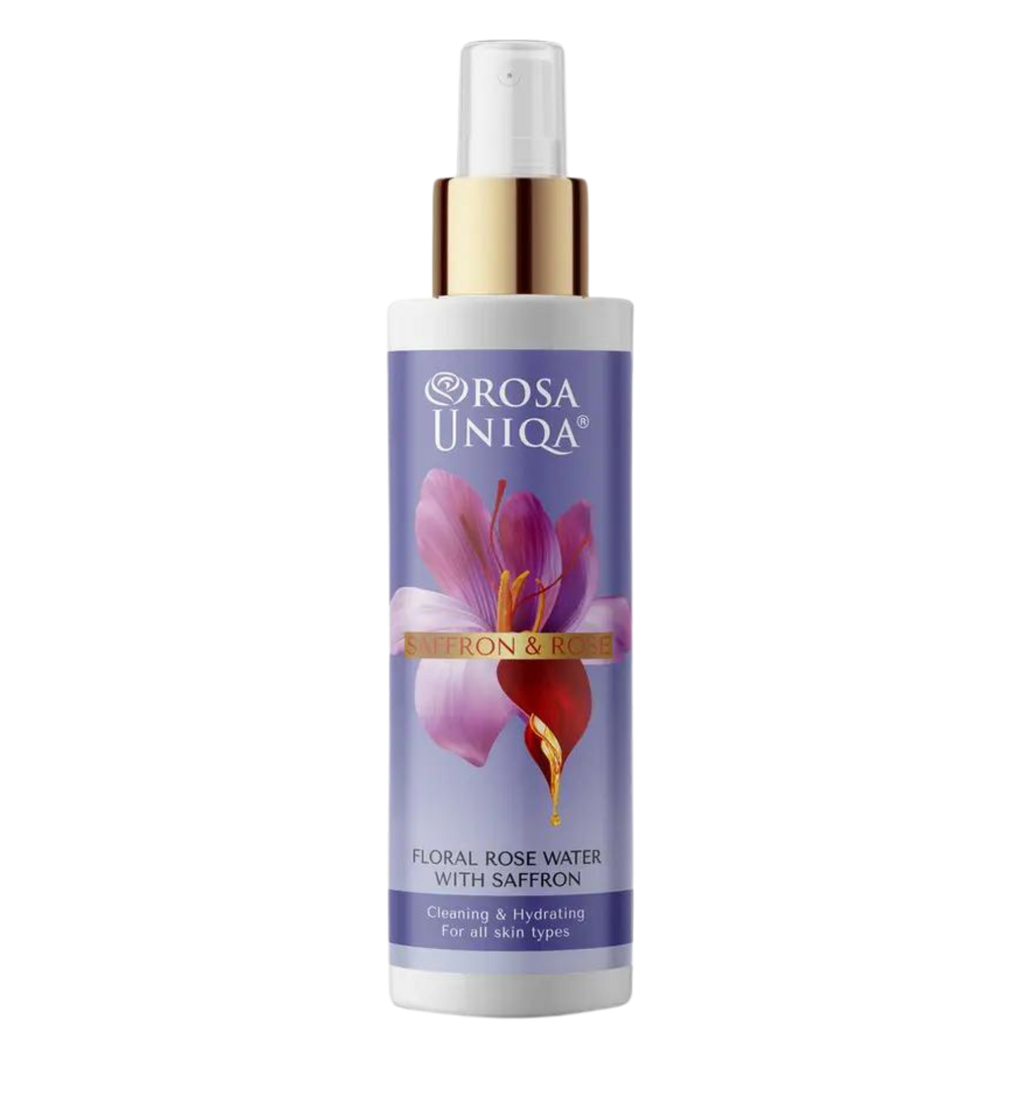 ROSE & SAFFRON Floral Rose Water Cleansing & Hydrating Spray-200ml