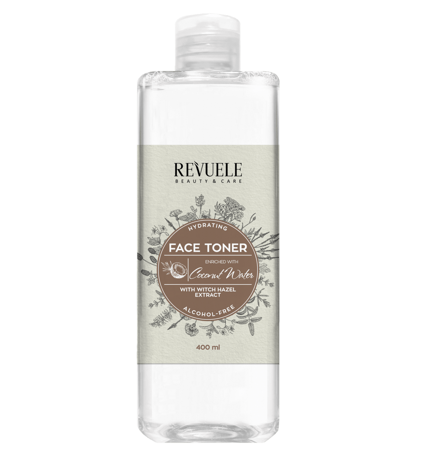 REVUELE Hydrating Face Toner with Witch Hazel Extract – تونر تنظيف البشرة بخلاصة جوز الهند