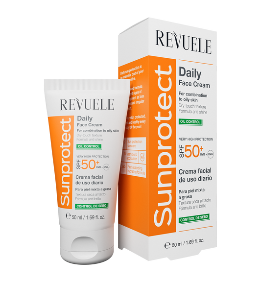 REVUELE SUNPROTECT DAILY FACE CREAM – OIL CONTROL, SPF 50+ -50ml