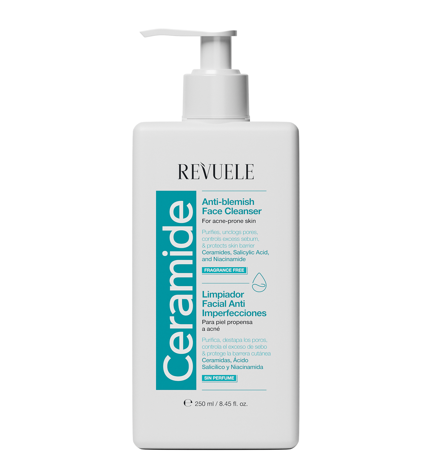 REVUELE CERAMIDE ANTI-BLEMISH FACE CLEANSER-250 ml