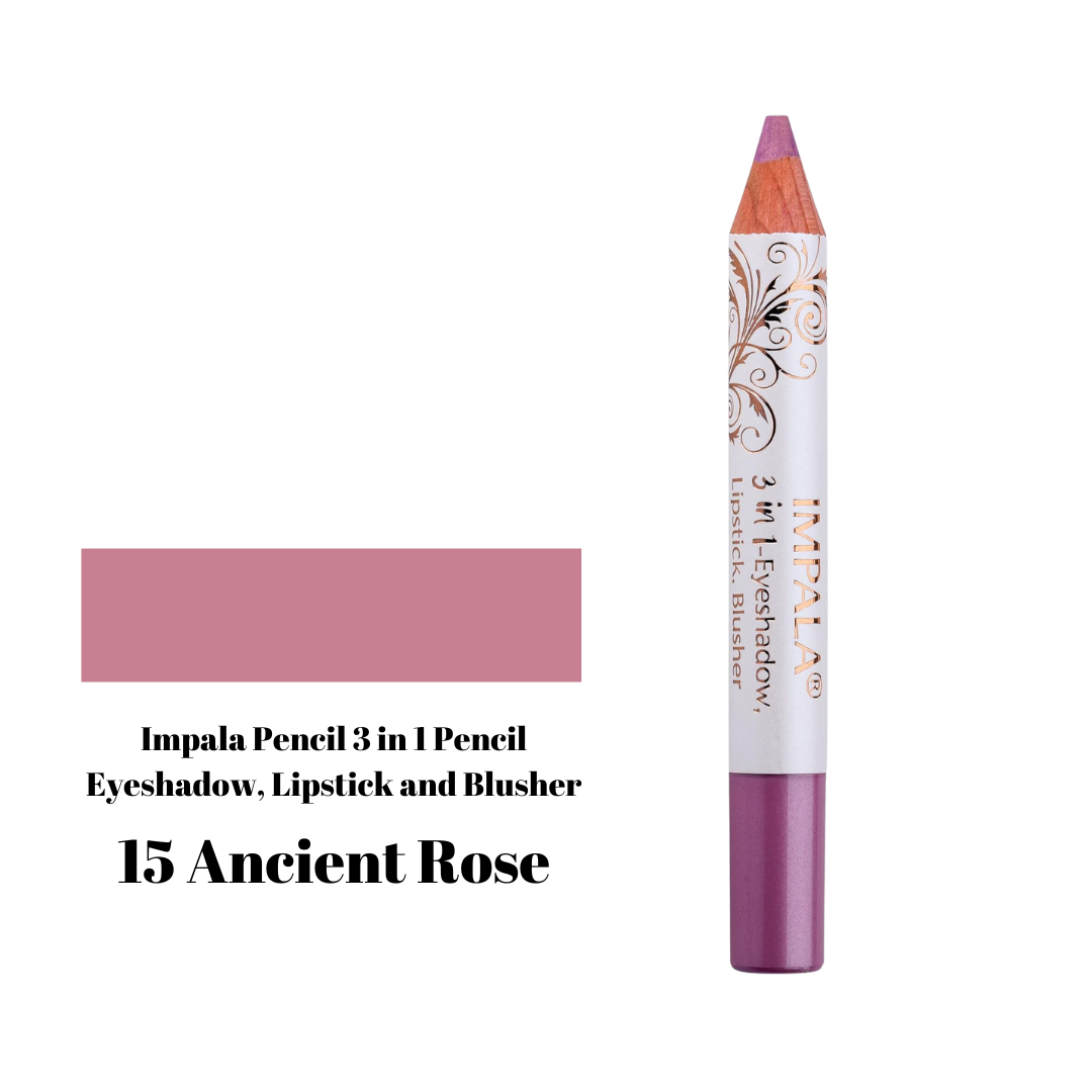 Impala Pencil 3 in 1 Pencil Eyeshadow, Lipstick and Blusher